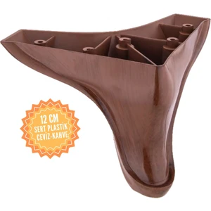 Yunus Ceviz 12 cm Plastik Mobilya Ayağı, Lüks Metal Mobilya Ayak, Koltuk, Dolap, Şifonyer Ayak