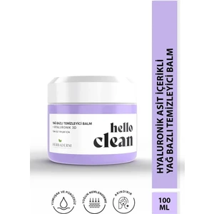 Hello Clean  Yoğun Nemlendirici Yağ Bazlı Temizleyici Balm + Hyaluronik 3D 100 Ml