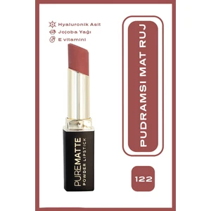 Golden Rose Pure Matte Powder Lipstick No: 122 - Pudralı Mat Ruj