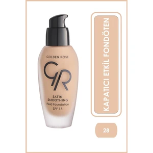 Golden Rose Satin Smoothing Fluid Foundation No: 28 Taupe - Kapatıcı Etkili Fondöten - 8691190114282