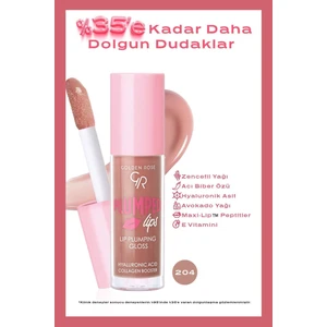 Golden Rose Plumped Lips Lip Plumping Gloss No: 204 - Dolgunlaştırıcı Dudak Parlatıcısı - 8691190528508