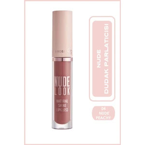 Golden Rose Nude Look Natural Shine Lipgloss No: 04 Peachy Nude - Dudak Parlatıcısı - 8691190967437