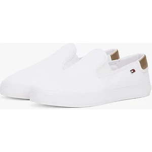 Kadın Th Canvas Slip-On Sneakers - Beyaz