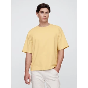 Erkek Sarı VintageSoft Boxy T-Shirt