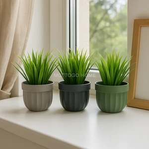 Dekoratif Saksılı Yapay Çiçek 20CM