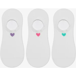 Adorable Heart 3lü Sneaker Çorap