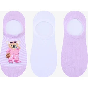 3 Çift Pamuklu Teddy Bear Ayı Sneaker Çorap