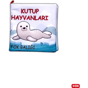 Kutup Hayvanları Kumaş Sessiz Kitap T056 - Bez Kitap