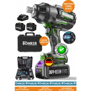 Alman BA01072Y Akülü Somun Sıkma Makinesi | 1200 Nm Tork – 36V 5AH | Darbeli Lokma – Ağır Hizmet Tipi