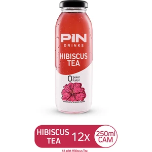 Hibiskus Çayı - Şekersiz & Kalorisiz 250 ml x 12 Adet