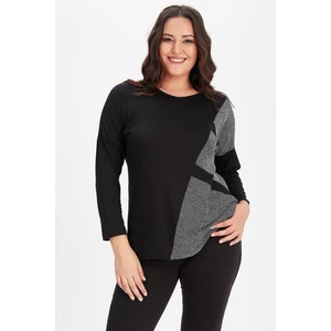 Sim Detaylı Uzun Kol Bluz