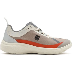 Kadın Bej Bağcıklı Kalın Tabanlı Sneaker 25SFE49626F