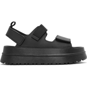 Kadın Siyah Bantlı Kalın Tabanlı Jelly Sandalet 25SFE4753PV
