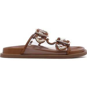 Kadın Taba Çift Tokalı Terlik 25SFE4511PV