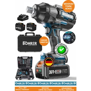 Alman BA01072M Akülü Somun Sıkma Makinesi | 1200 Nm Tork – 36V 5AH | Darbeli Lokma – Ağır Hizmet Tipi