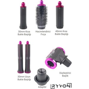 Saç Kurutma ve Şekillendirici Için Ekstra 7 Başlık
