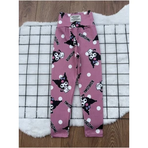 Kuromi Baskılı Kışlık Şardonlu Çocuk Tayt