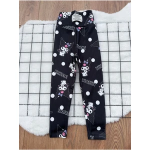 Kuromi Baskılı Kışlık Şardonlu Çocuk Tayt