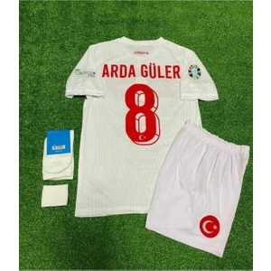 Türkiye Arda Güler 8 Numara Yeni Sezon Çocuk Forması 4 Lü Set Çorap-Bileklik Hediyeli Asf