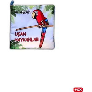 Uçan Hayvanlar Kumaş Sessiz Kitap T053 - Bez Kitap