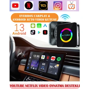 Youtube Video Carplay Android Auto Modülü 4gb Ram 64GB Rom Wifi Android 13 Aı Box Netflix Türkçe