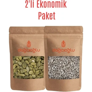 2'li Ekonomik Paket Kabak Çekirdeği İçi 500 gr ve Ay Çekirdeği İçi 500 gr
