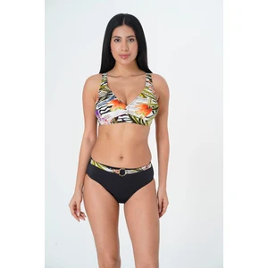 Sunsurf 2025 Kreasyonu Beyaz, Çiçek/yaprak Desenli, Toparlayıcı Bikini Takımı