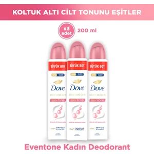 Kadın Sprey Deodorant Eventone Kalendula Özü Büyük Boy 200 ml X3 Adet