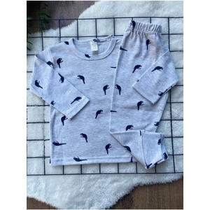 %100 Pamuk Penye Kumaş Bebek Çocuk Pijama Takım