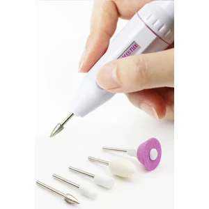 Fırsat 7 5 Başlıklı Elektrikli Tırnak Manikür Pedikür Törpü Bakım Makinesi Protez Tırnak Cihaz Pilli