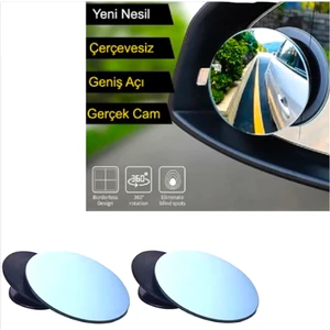 Moto Eczane Kör Nokta Aynası Ayarlanabilir Çerçevesiz 50MM