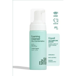 The Skin Edition Organik Yüz Temizleme Köpüğü - Karma, Yağlı, Akne Eğilimli Cilt 150 ml