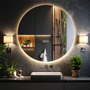 Swirl Günışığı Led'li Lavabo & Banyo Aynası (Dokunmatik Sensörlü)