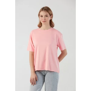 Basic Bisiklet Yaka Oversize Modal  Tişört