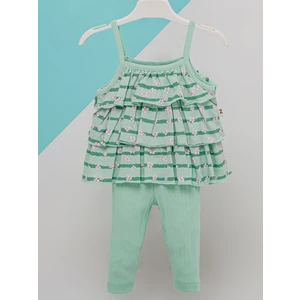 Baby Zz Kız Bebek Takım 6-12 Ay Yeşil