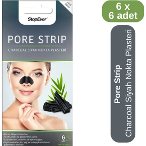 Stopever Charcoal Pore Strip Kömürlü Siyah Nokta Plasteri 6x6 Adet
