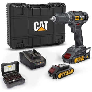 DX155.1SET 18VOLT/2.0AH Li-Ion Çift Akülü Profesyonel Şarjlı Darbeli Matkap + DA01901 32 Parça Vidalama Uç Seti