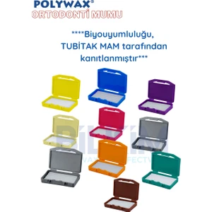 10 Adet Karışık Aromalı Ortodonti Mumu- Diş Teli Mumu - Braket Mumu Wax- Ortodontik Wax