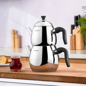 Duru Midi Çaydanlık Takımı Siyah 1.0 - 2.0 Lt