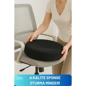 Oturma Simidi Sünger Koltuk Minderi Kuyruk Sokumu Yuvarlak