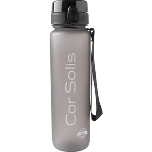Cor Solis Suluk Matara Tritan 1050 ml Su Matarası - Pipetsiz, %100 Sızdırmaz Garantili, BPA ve Toksik İçermez, Koku Yapmaz, Dayanıklı Kumaş Askılı - Antrasit