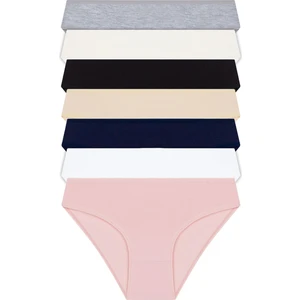 Basic Pamuklu Kadın Bikini Külot 7'li Paket