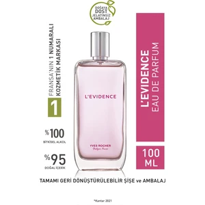 Yves Rocher L'evidence EDP- Comme Une Evidence- Kadın Parfüm-Vegan-100ml