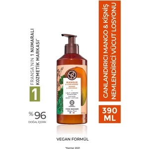 Yves Rocher Vücut Losyonu - Nemlendirici Besleyici Canlandırıcı Mango Kişniş -Vegan-390ml