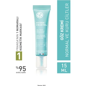 Yves Rocher Normal-Kuru Cilt,Aloe Vera&Escin,Jel Dokulu Göz Kremi-Hydra Vegetal Bitkisel Nemlendirici Bakım-15ml