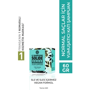 Yves Rocher Normal Saçlar Için (DOUCER) Yumuşatıcı Katı Şampuan -  Tuzsuz & Vegan-60 gr