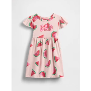 Kız Bebek Pembe Gap Logo Elbise