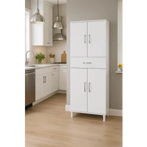 Atlas Çok Amaçlı Raflı ve Çekmeceli Dolap Mutfak & Banyo - Beyaz