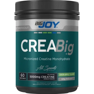 Bigjoy Sports Kreatin Creabig Creatine 420 gr 60 Servis Yeşil Elma Monohydrate Mikronize