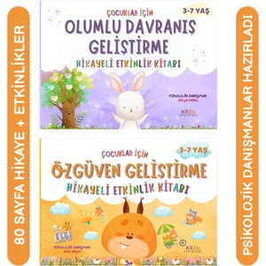 3-7 Yaş Arası Çocuklar Için Özgüven ve Olumlu Davranış Geliştirme Etkinlikli Hikayeler Seti(2 Kitap)